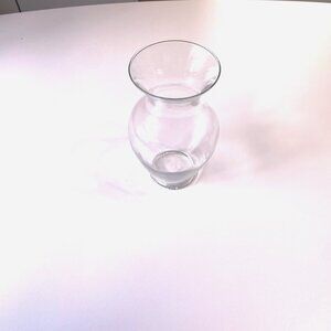 Glass Clear Olpe Vase